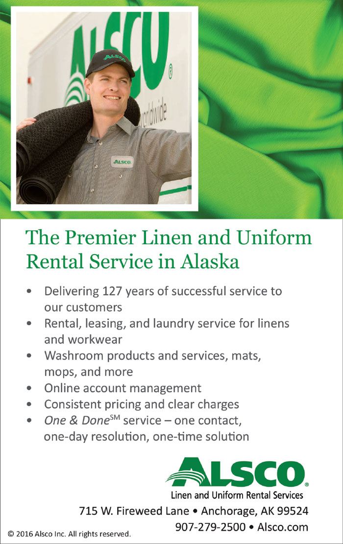Alaska Business Magazine - ALSCO Advertisement