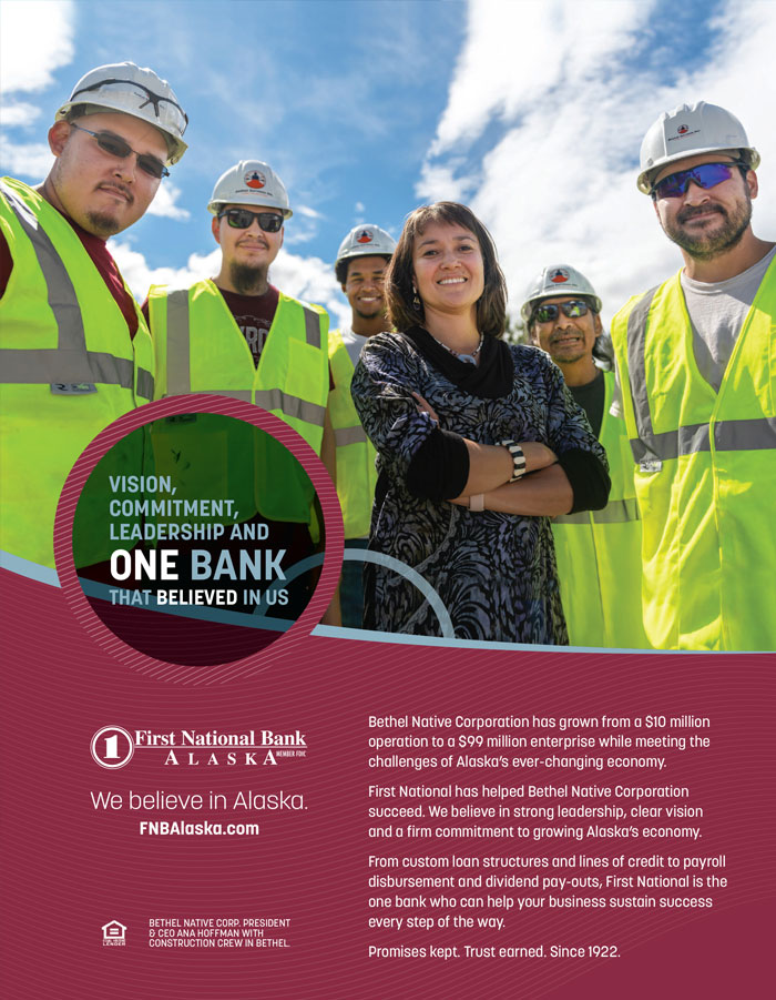 Alaska Business Magazine - First National Bank Advertisement
