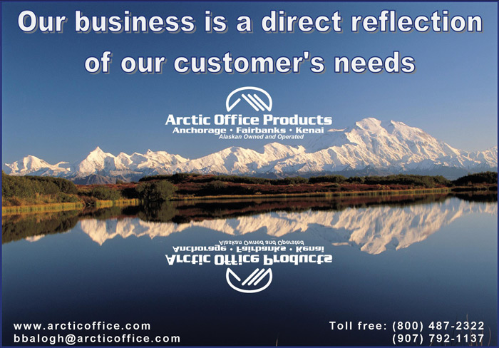 Alaska Business Magazine - Arctic Office Products Advertisement