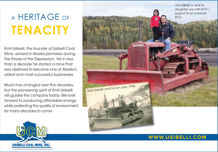 Alaska Business Magazine - Usibelli Coal Mine Inc. Advertisement