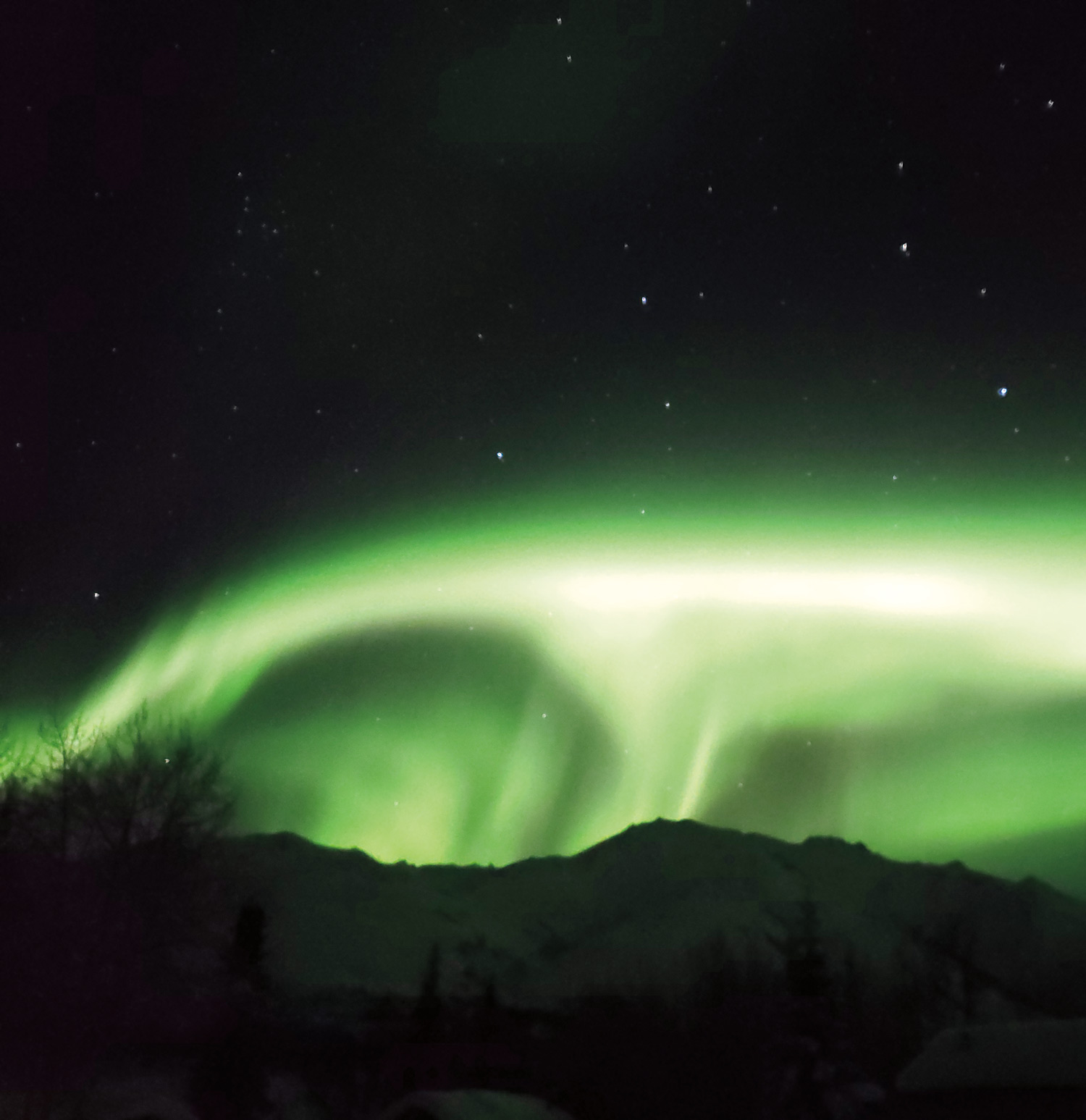 aurora borealis above Wiseman aurora borealis above Wiseman