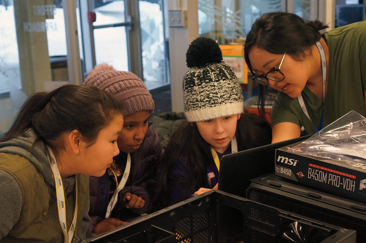 Lower Kuskokwim School District students attending the ANSEP STEM academy. Lower Kuskokwim School District students attending the ANSEP STEM academy.