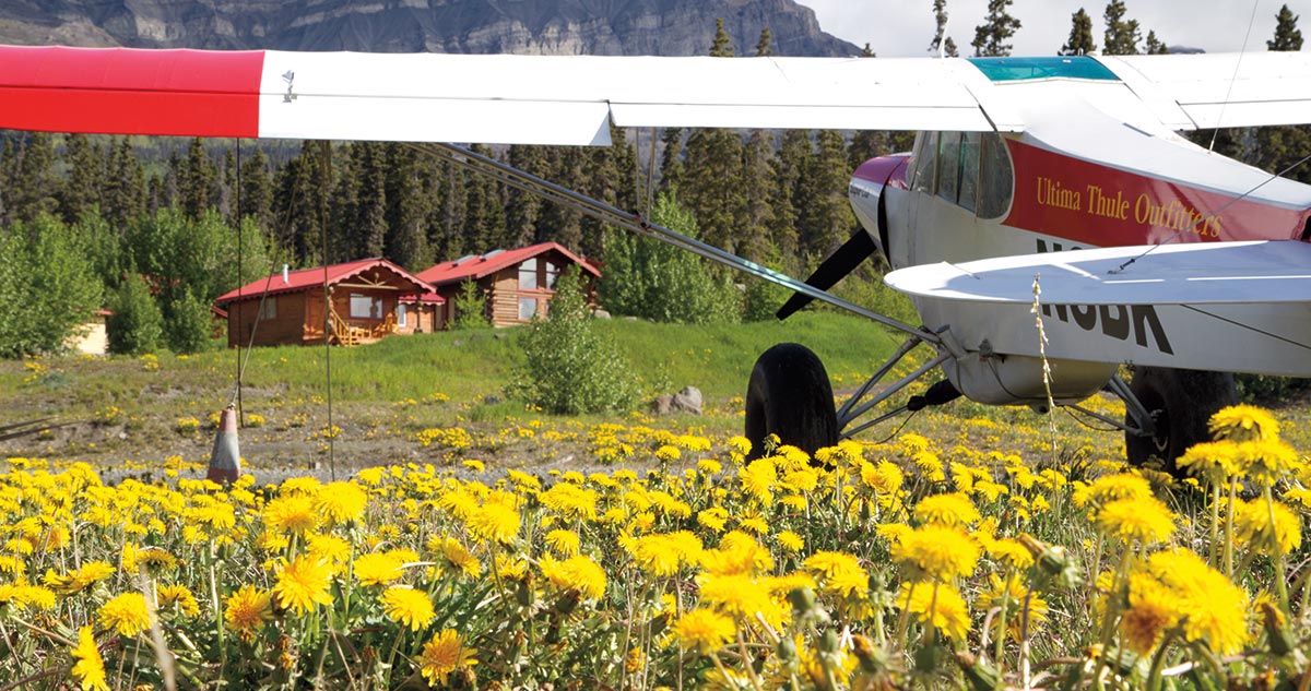 Visitors fly in to stay at Ultima Thule, which is part of the adventure. The lodge is located 50 air miles from the nearest gravel road in Alaska’s Wrangell-St. Elias National Park.