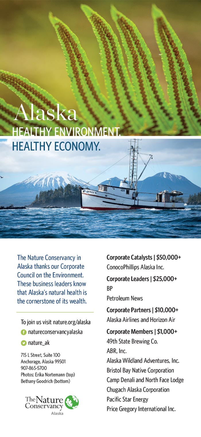 Alaska Business Magazine - The Nature Conservancy Alaska Advertisement