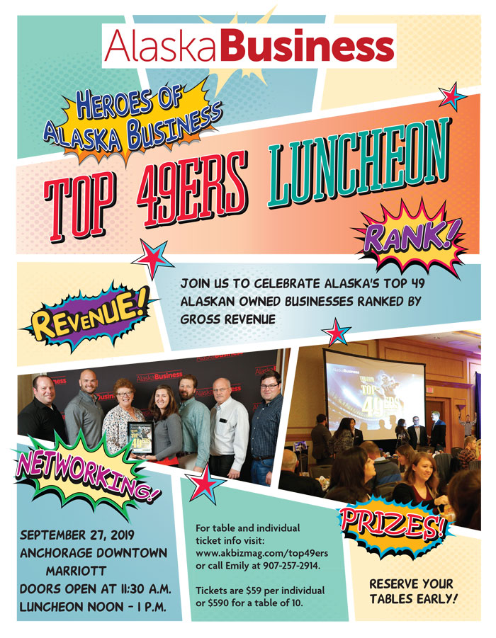 Alaska Business Magazine - Alaska Business Top 49ers Luncheon Advertisement