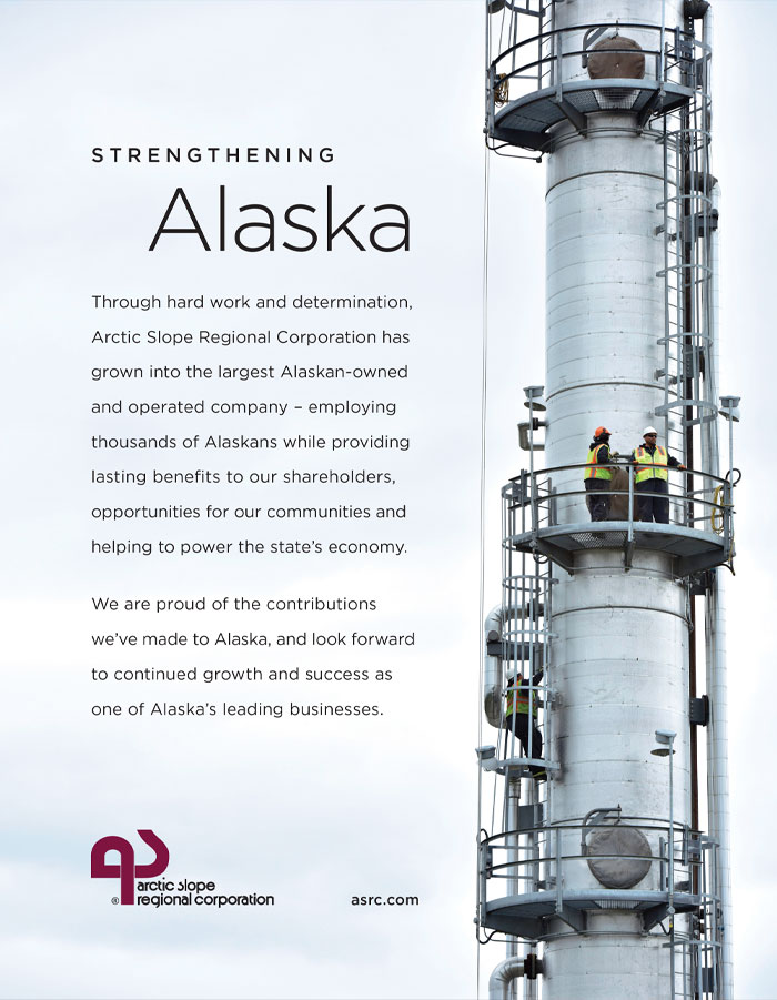 Alaska Business Magazine - Arctic Slope Regional Corporation Advertisement