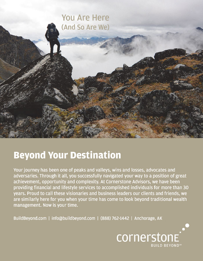 Alaska Business Magazine - Cornerstone Advertisement