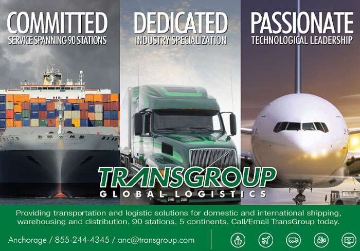 Alaska Business Magazine - Transgroup Global Logistics Advertisement