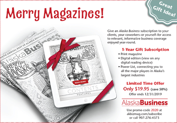 AlaskaBusiness Merry Magazines Advertisement