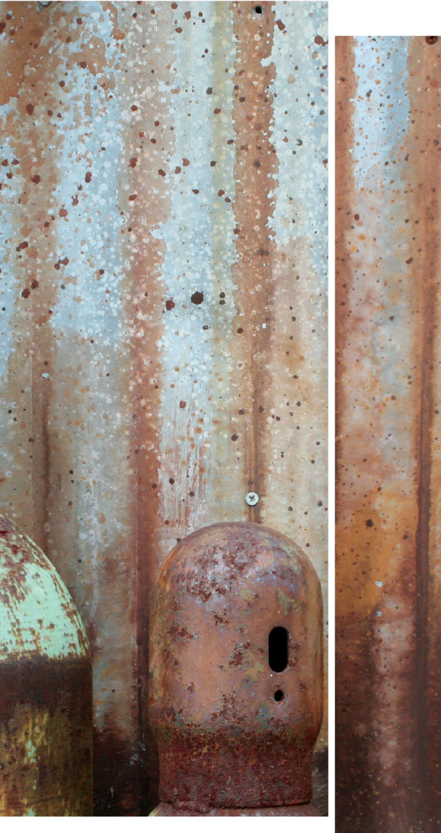 Corroded metal containers