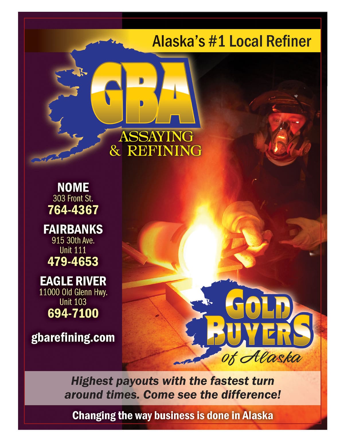  Alaska Business Magazine - Gold Buyers of Alaska Advertisement