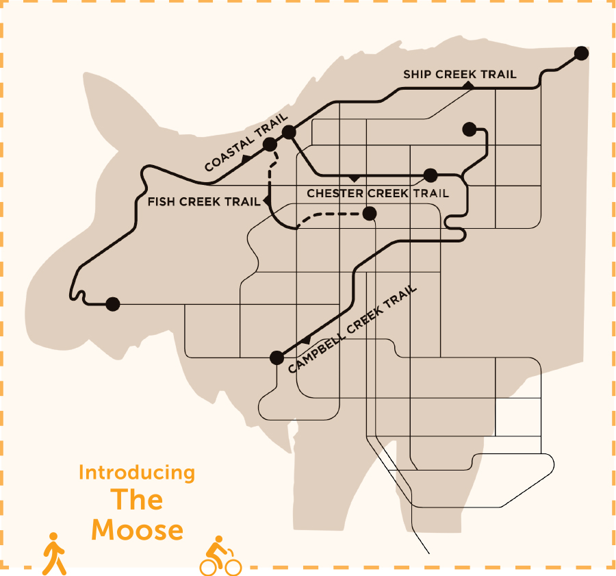Introducing The Moose trail map by Anchorage Park Foundation