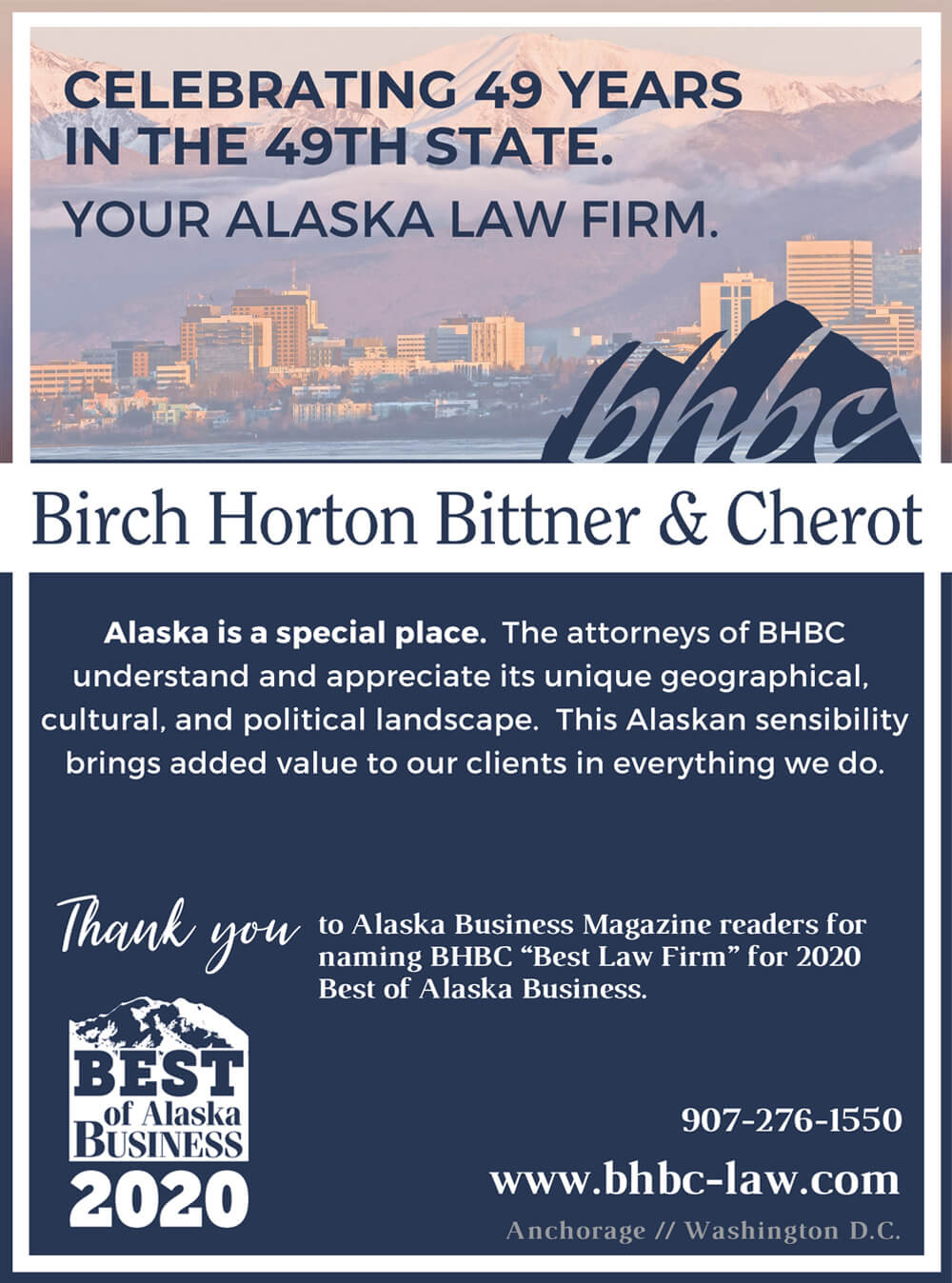 Birch Horton Bittner & Cherot Advertisement