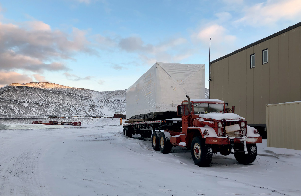 Truck in snow