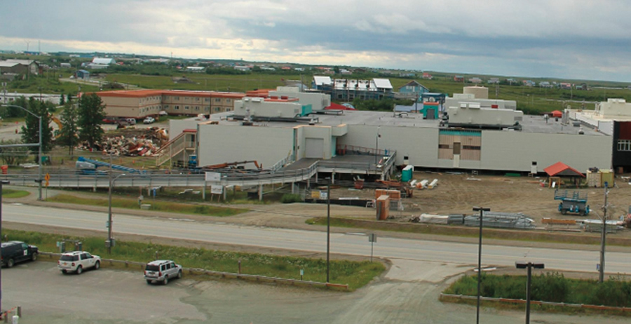 Little Diomede $6 million clinic exterior under construction