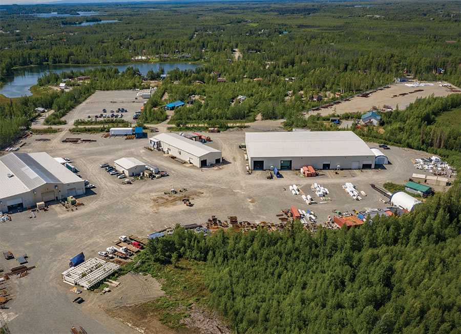 NANA’s Big Lake fabrication facility that includes four buildings on 32 acres