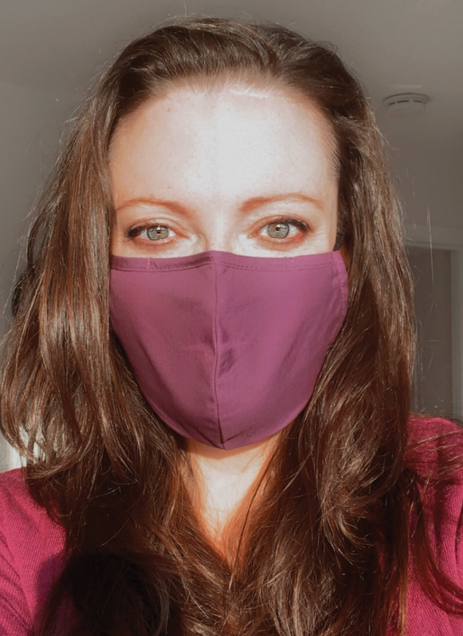 Kathryn Mackenzie Selfie in Mask