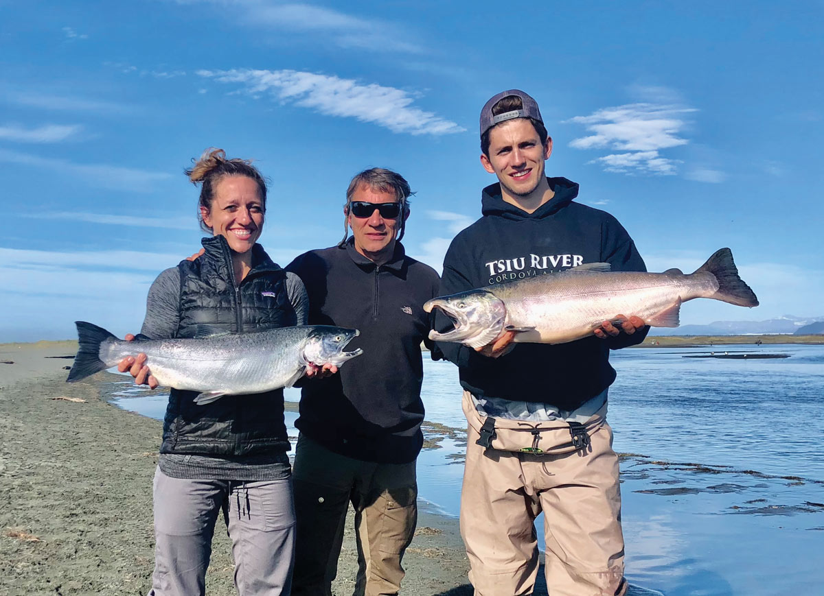 people with the fish they caught
