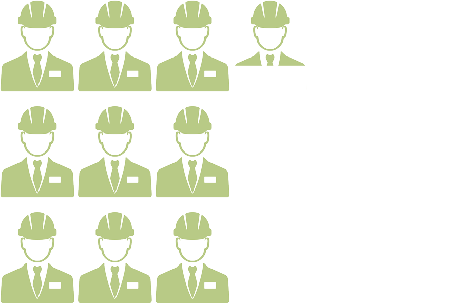 clipart of business man in a hard hat