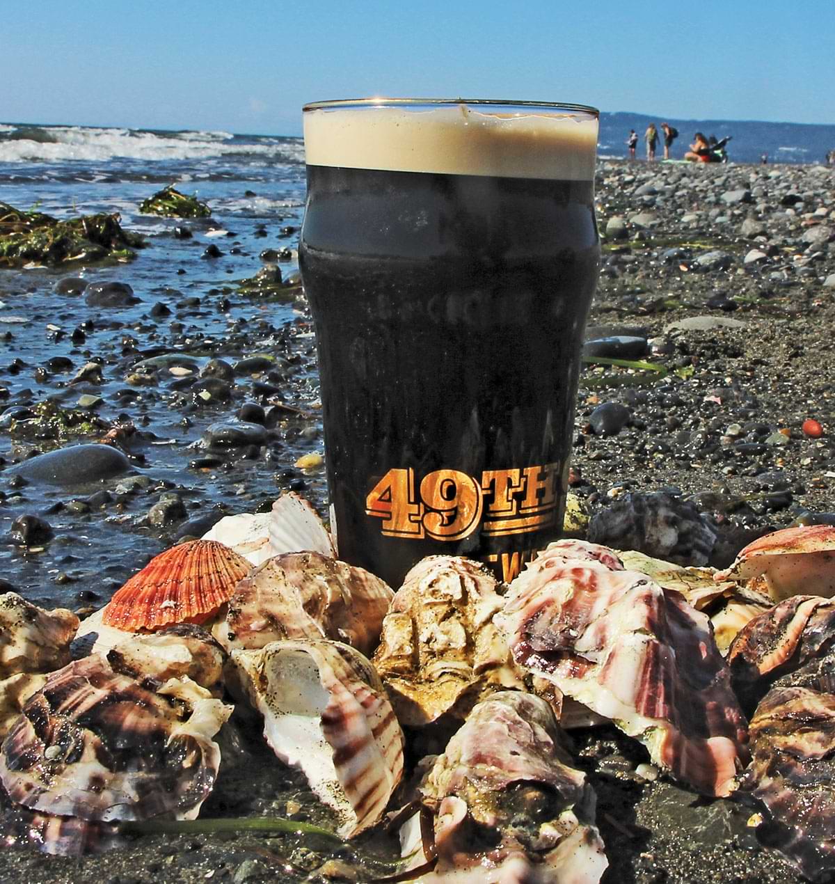 Thundershuck Oyster Stout is brewed with oysters from Jakolof Bay