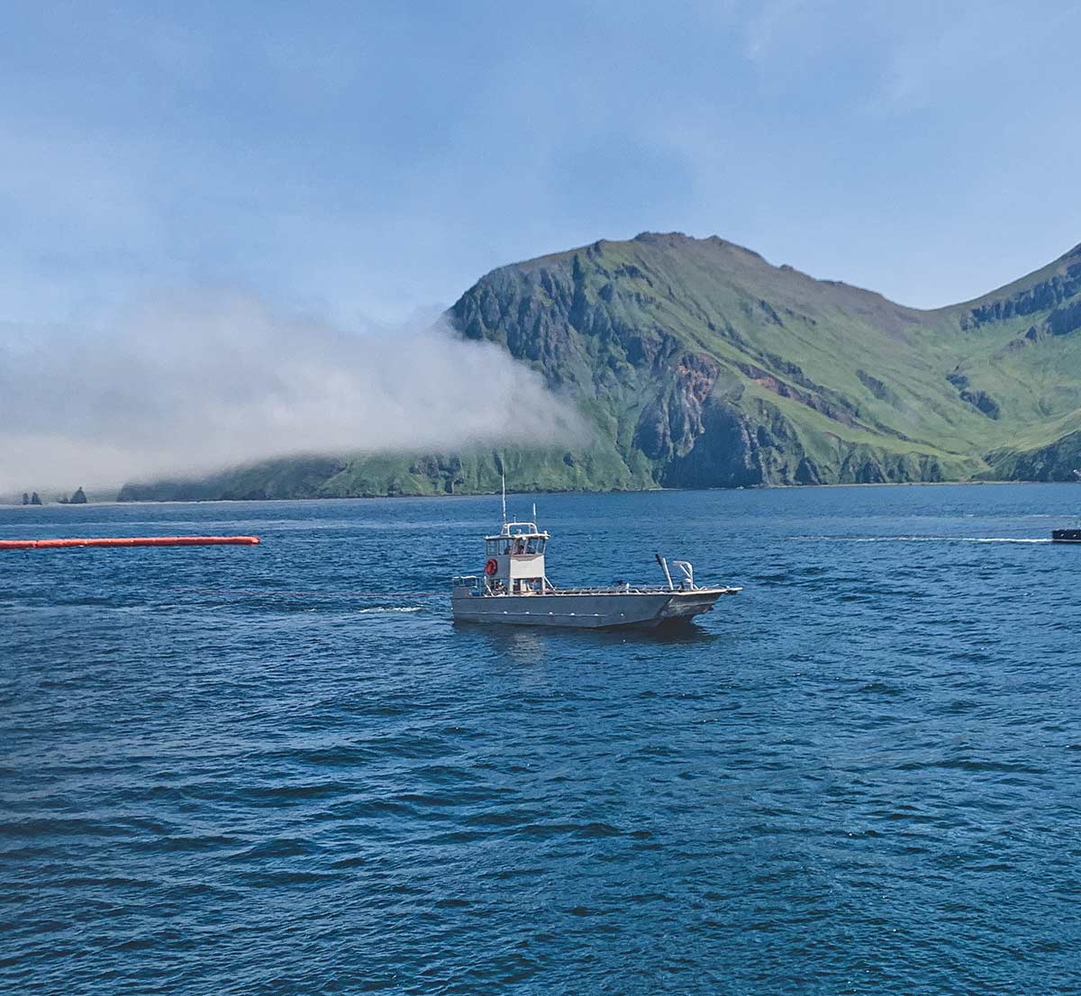 Alaska Chadux Network in one of their boats at sea