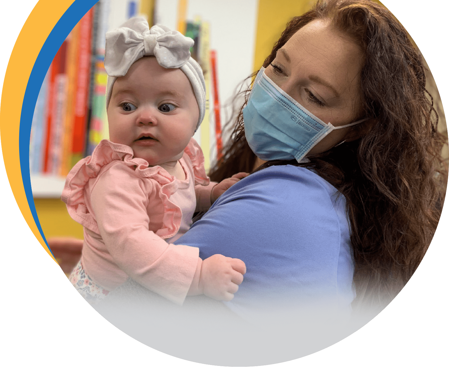 Pediatric doctor with her patient