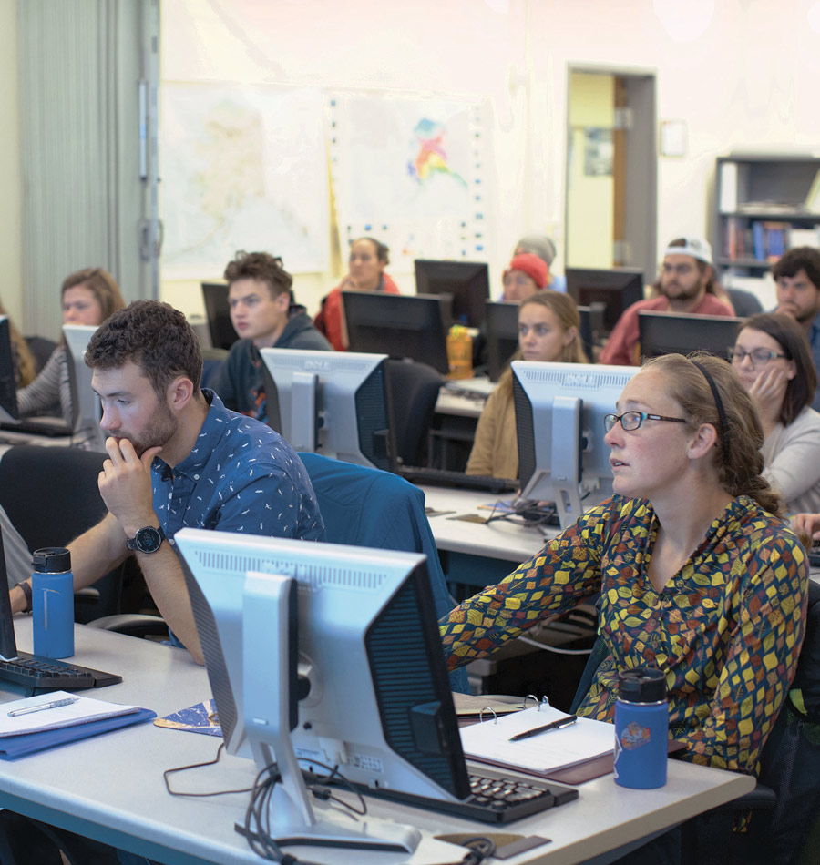 students in a computer lab