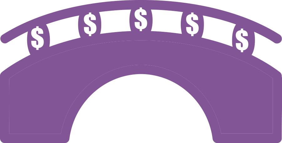 Money bridge ilustration