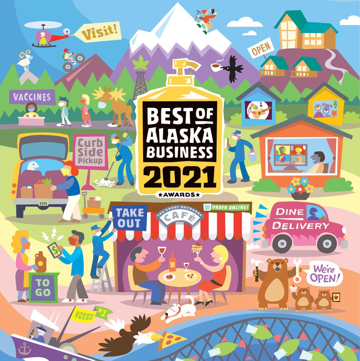 Best of Alaska Business 2021 Awards illustration