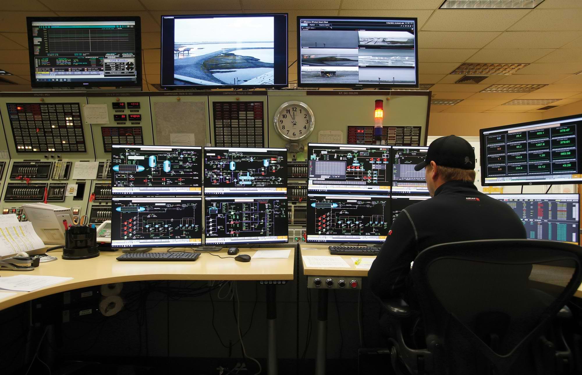control room at Prudhoe Bays Flow Station 1