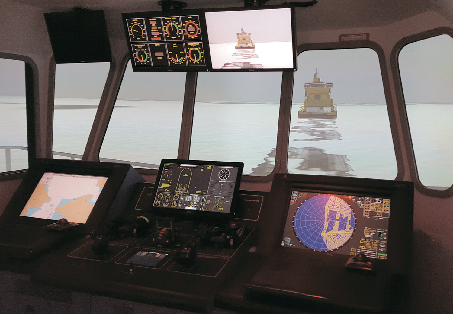 Polaris software created simulation of AVTEC ice navigation course