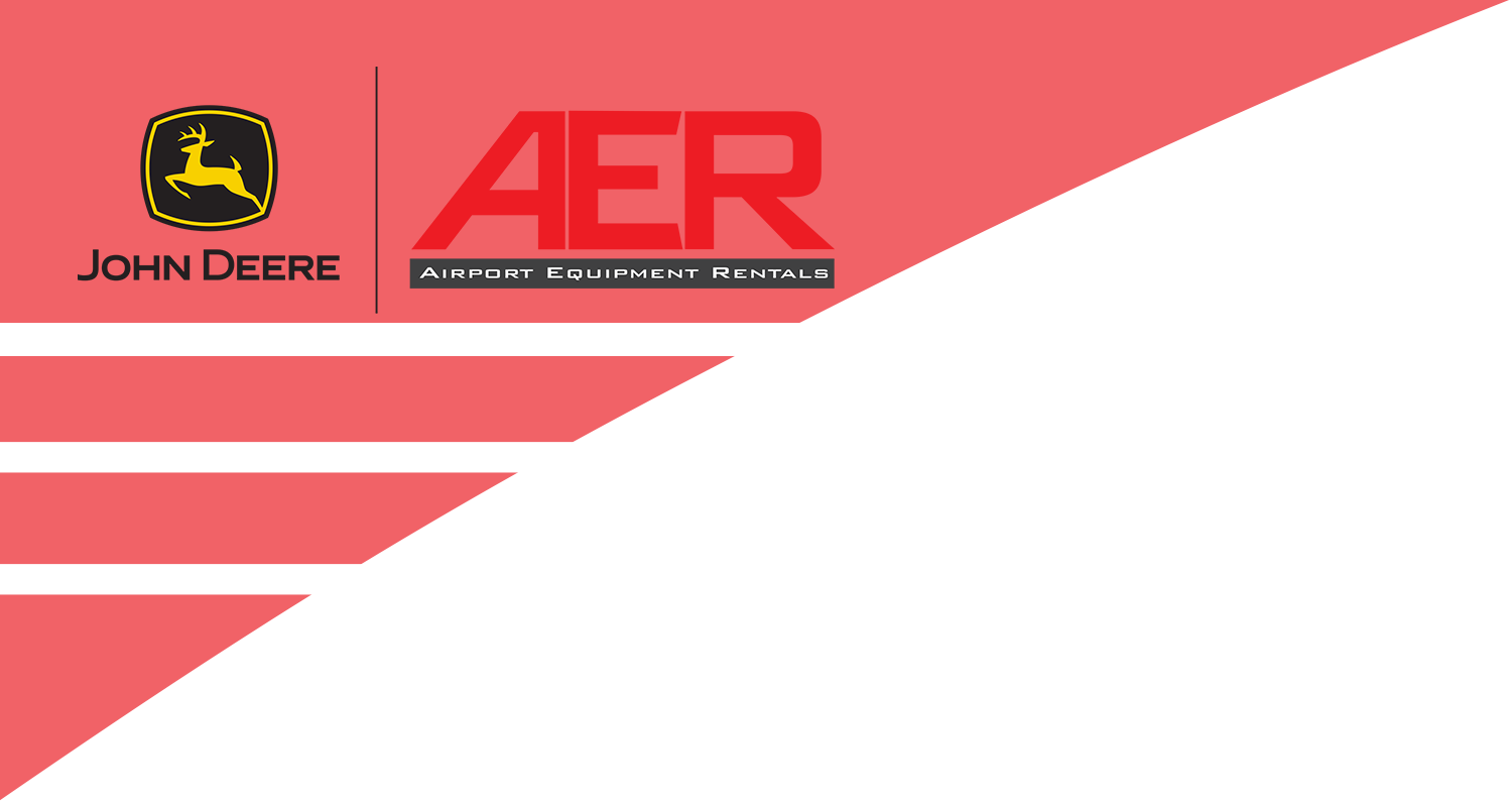 John Deere and Airport Equipment Rental logos