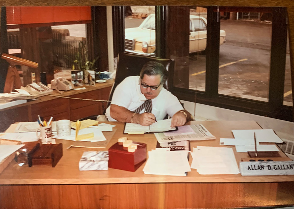 Allan Gallant at the Alaska Commercial Co. office, circa 1984