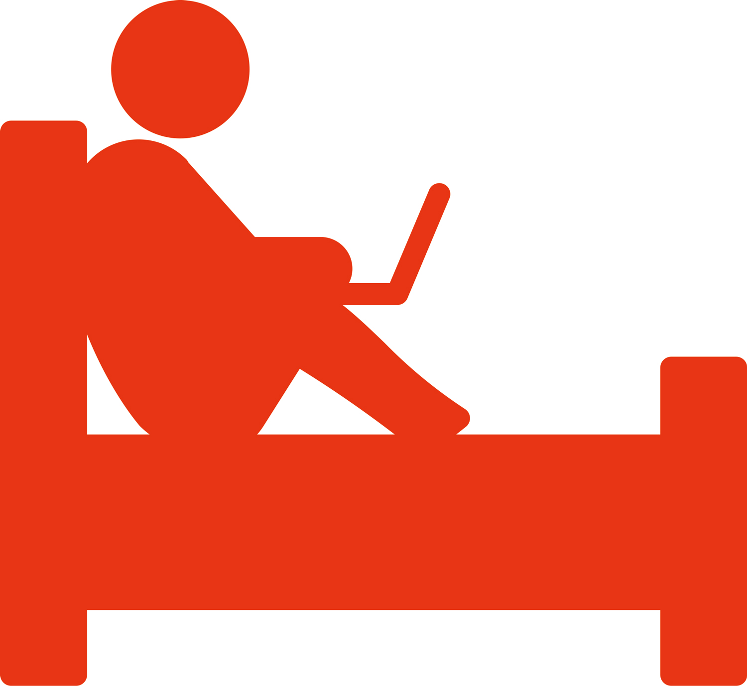 clipart of someone in bed on a zoom meeting