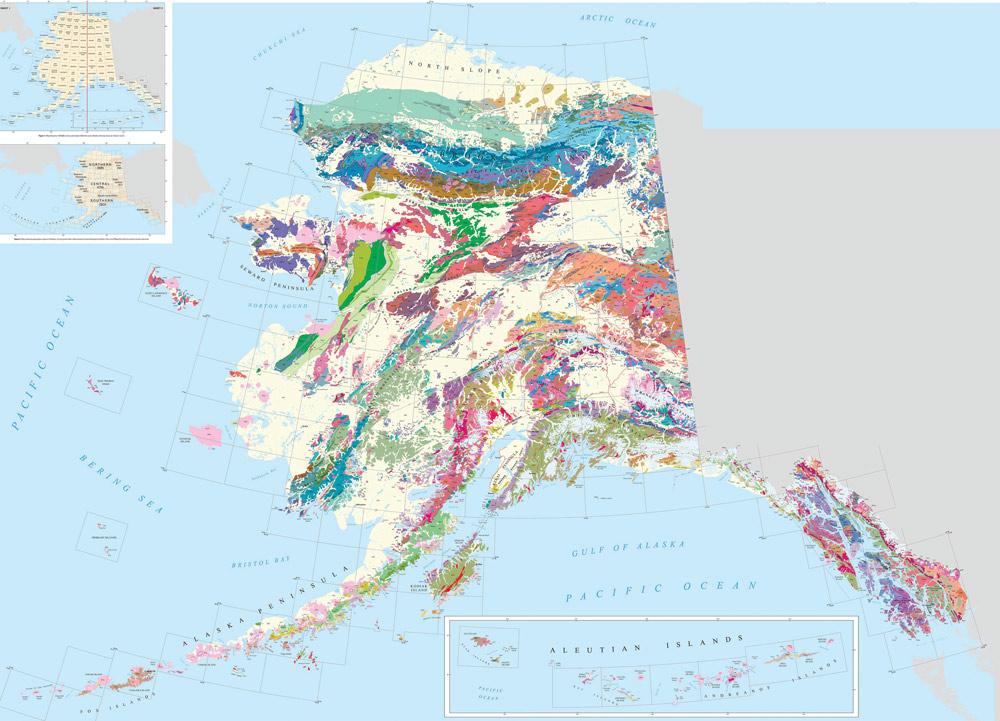 GEOLOGIC MAP OF ALASKA, 2015