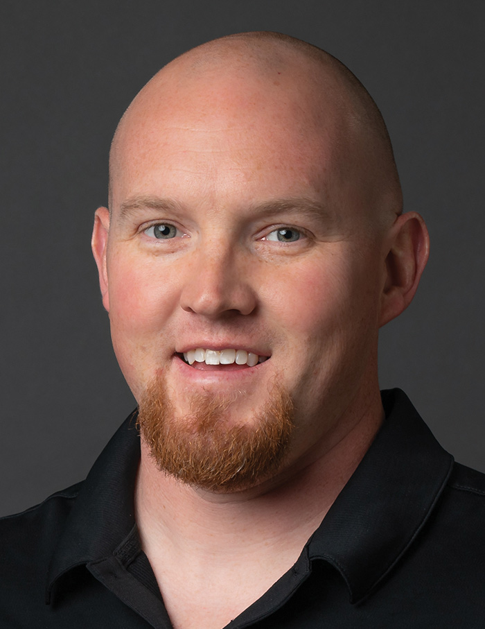 Rosencrans in a collared shirt