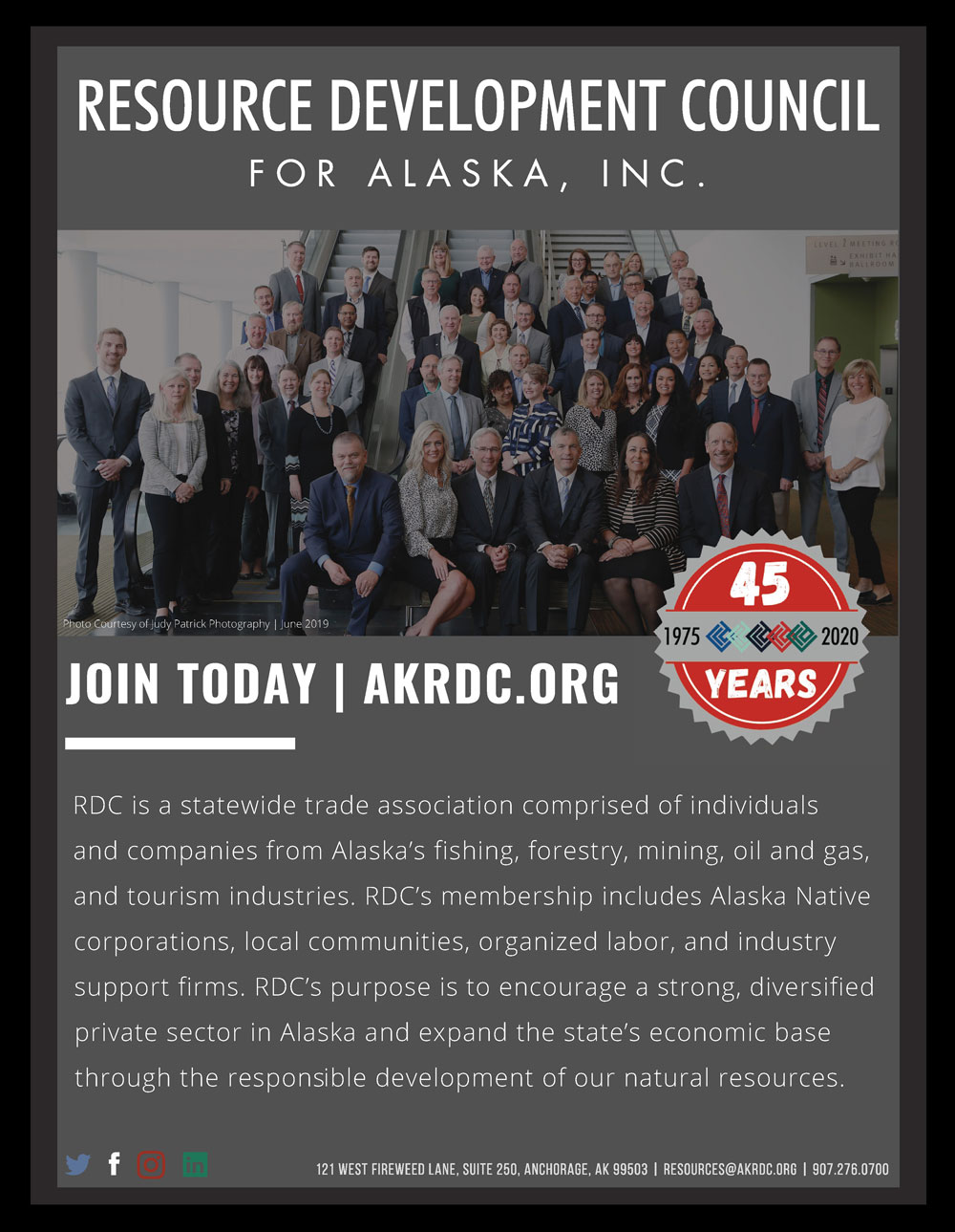 Resource Development Council for Alaska, Inc. Advertisement