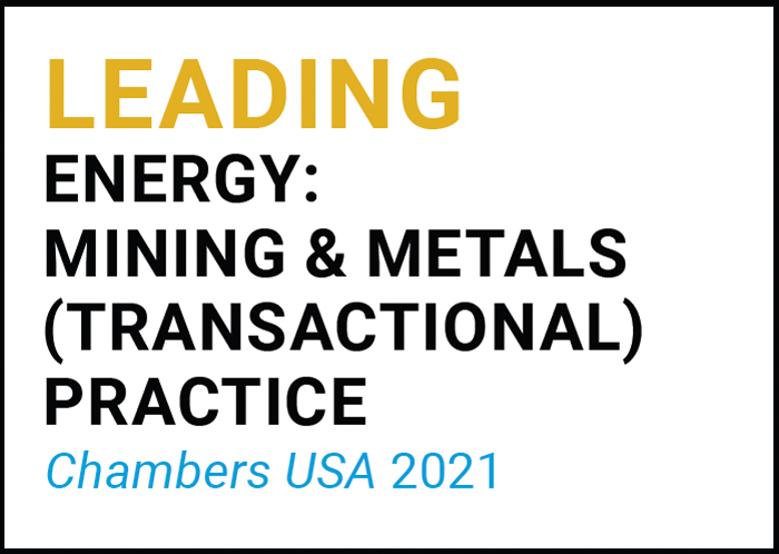 Leading Energy: Mining & Metals (Transactional Practice)