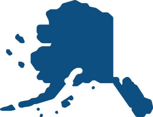 Illustrated map of Alaska