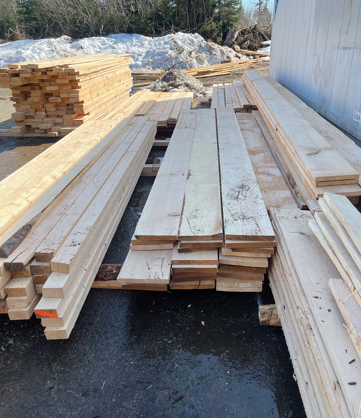 2x4, 2x6, and 2x12 boards