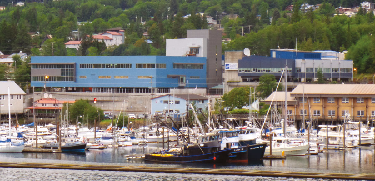 Harbor view of PeaceHealth Ketchikan Medical Center.