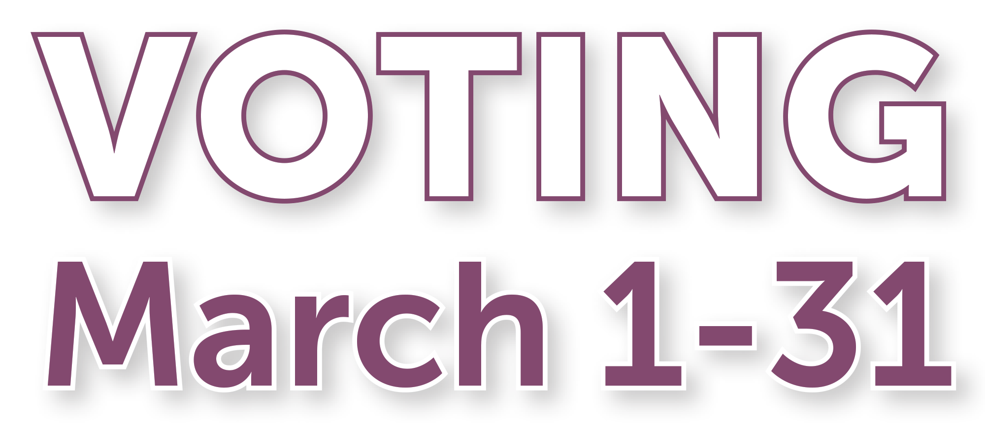 Voting March 1-31