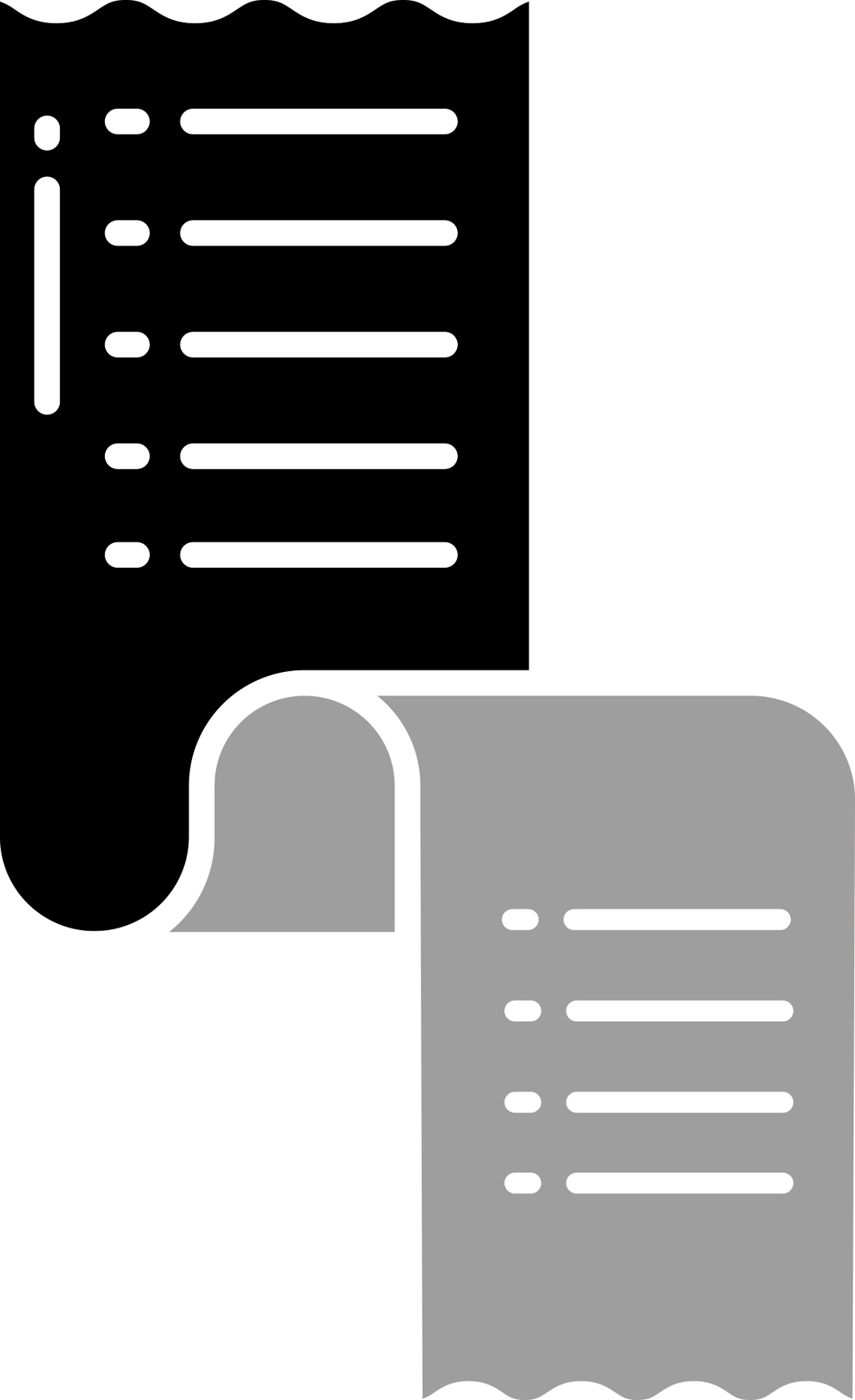 clipart of a long list