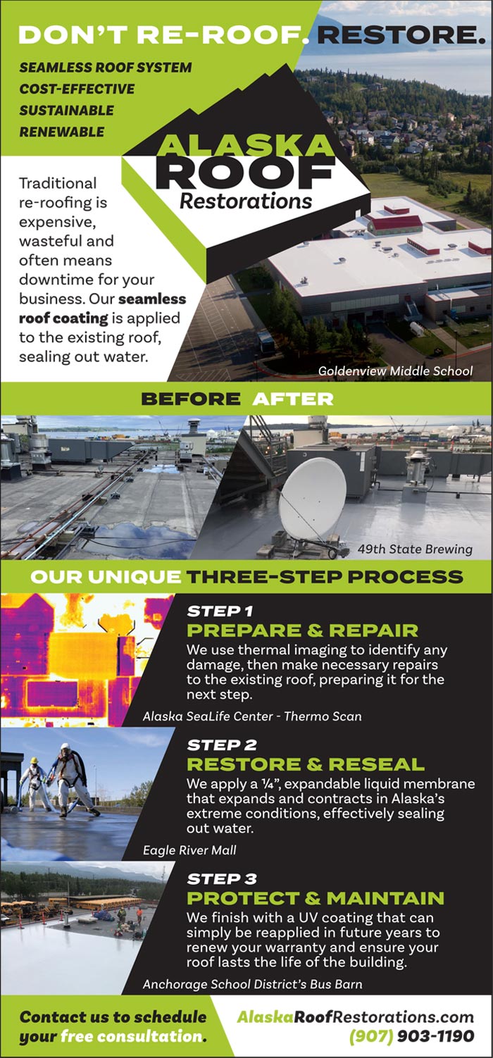 Alaska Roof Restorations Advertisement