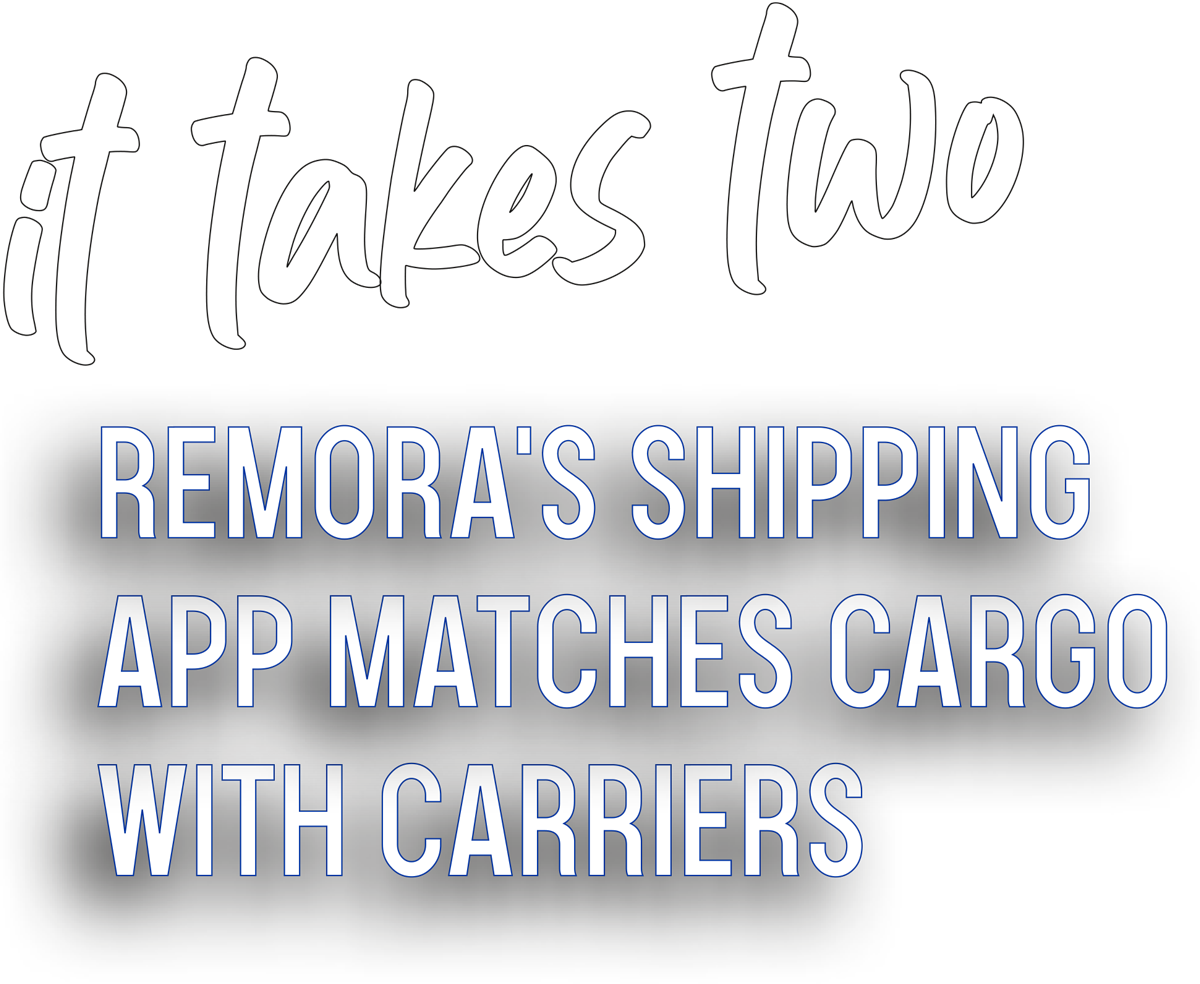 It takes two: Remora's Shipping app matches cargo with Carriers