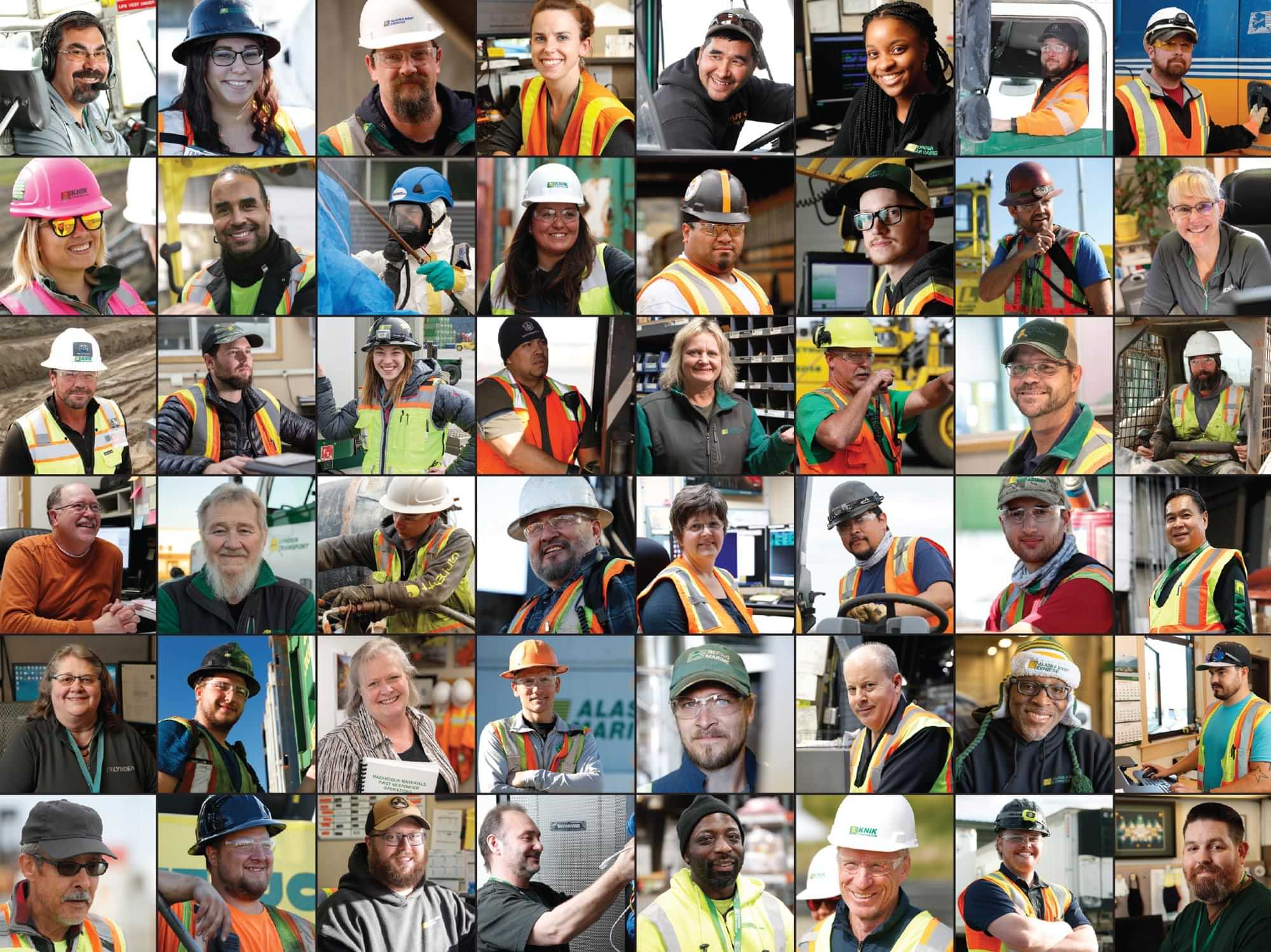 collage of Lynden workers