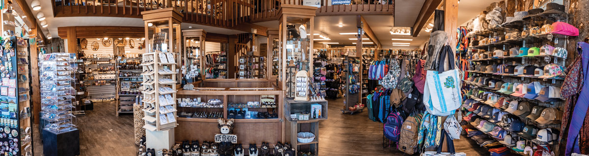 first floor of Forests, Tides & Treasures store