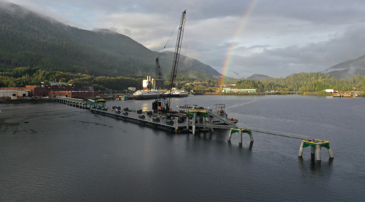 Ward Cove cruise ship pier near Ketchikan