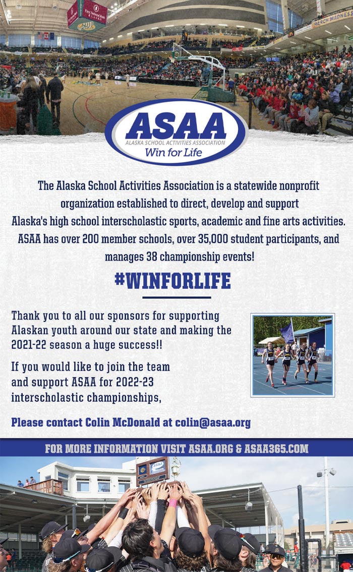 Alaska School Activities Association Advertisement