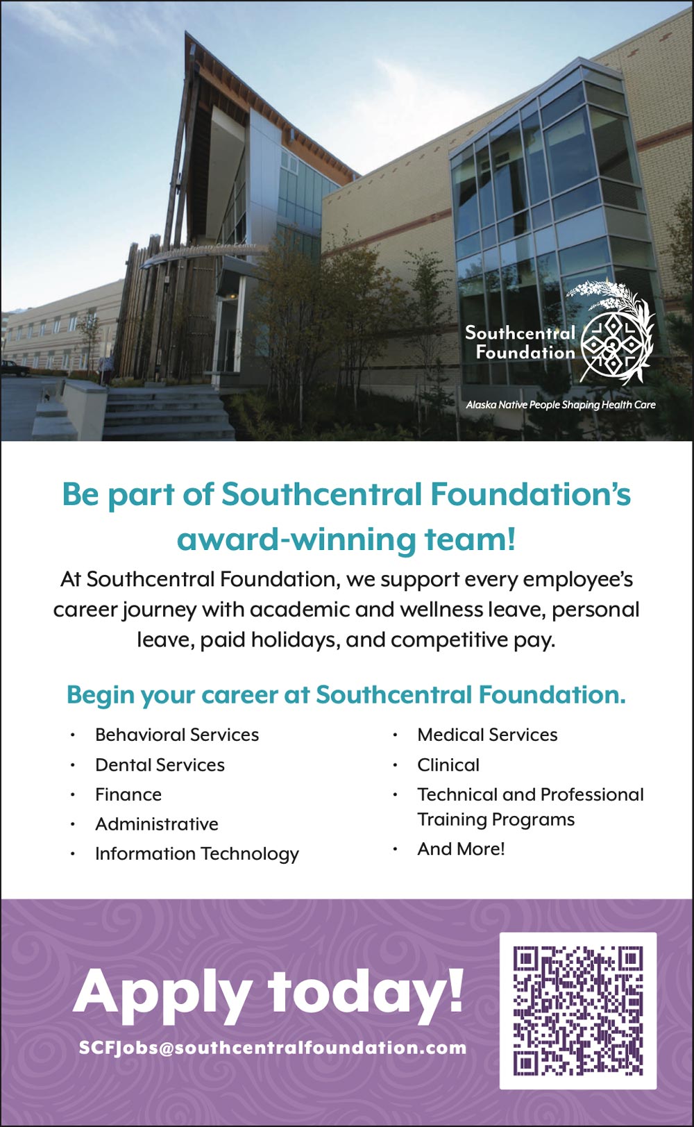 Southcentral Foundation Advertisement